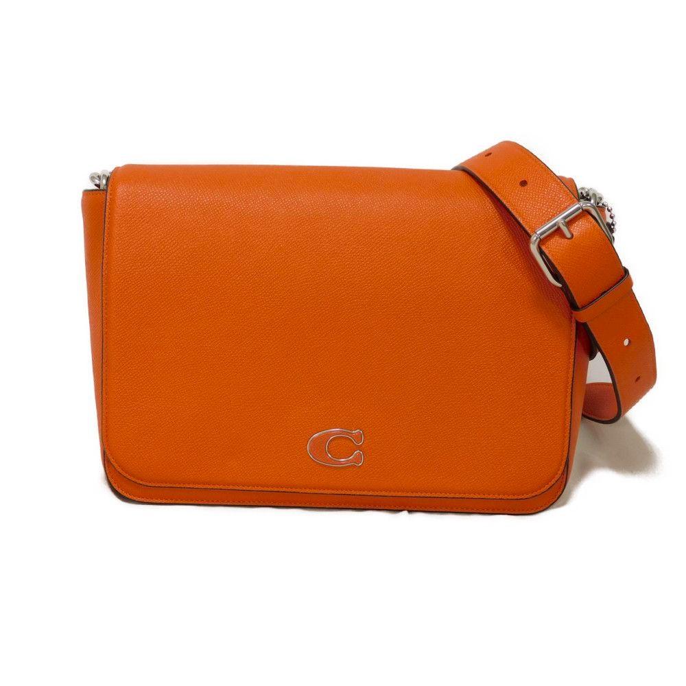 Used 9726 Interior Messenger Bag CJ843 7921 Current C Mark C Logo Cross Grain Signature Orange Men's from Japan