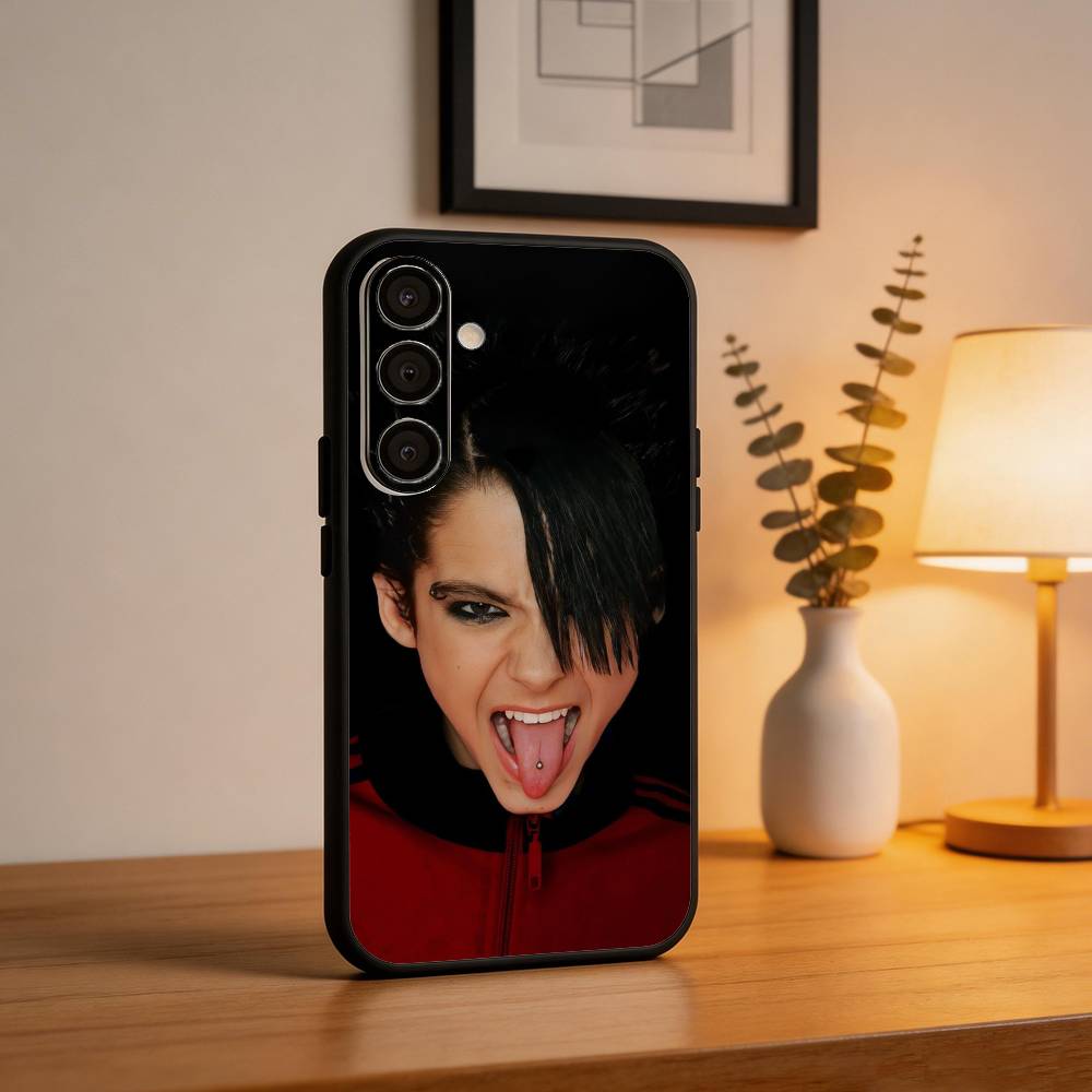 T-Tom B-Bill Kaulitz Singer Phone Case For Samsung A73,72,71,53,52,51,22,91,80, Soft Black Cover