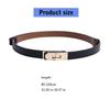 Fashionable Metal Adjustable Buckle Slim Belt for Women Perfect for Casual and Business Outfits