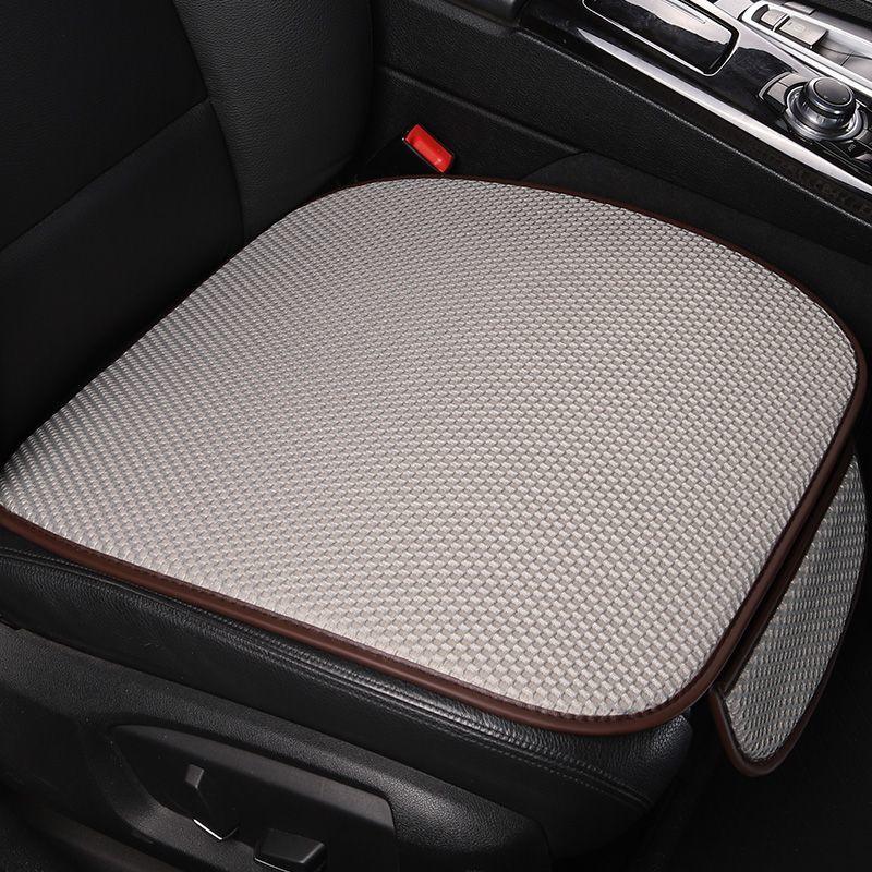 Breathable Ice Silk Car Seat Cushion Non-slip and Wear-resistant Solid Color Ice Silk Car Seat Cover, Universal Fit Most Cars