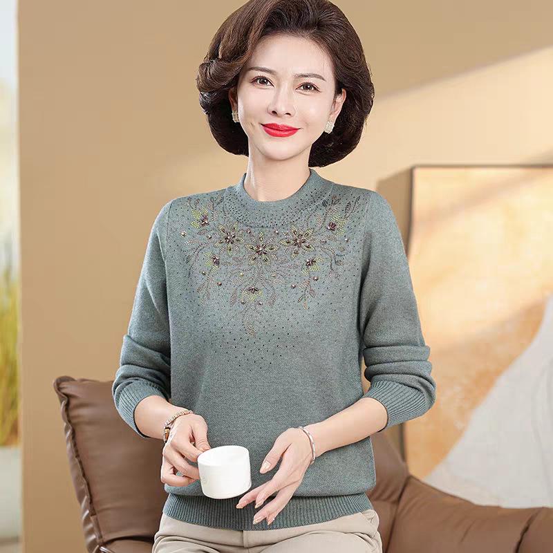 Women's Plus Velvet Thick Knit Sweater - Warm & Stylish Base Layer for Autumn/Winter