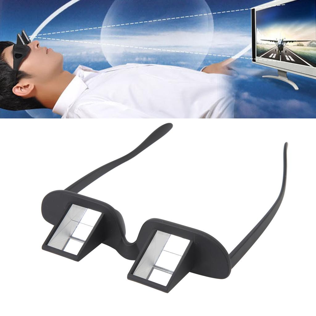 Bed Prism Glasses Reduce Eyestrain ABS Optical Glass Lazy Glasses Compact Neck High Definition for Laying Down Reading