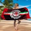 AC Mailand Strandtuch, Schnelltrocknend, Pflegeleicht, Geeignet für Fitness und Strandurlaub, Sport-Essential