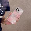 Full-Frame Rhinestone Heart Bow Phone Case for Apple 17 Pro Max - Light Luxury with 16 Stars, High-End Design for 14/13/12.
