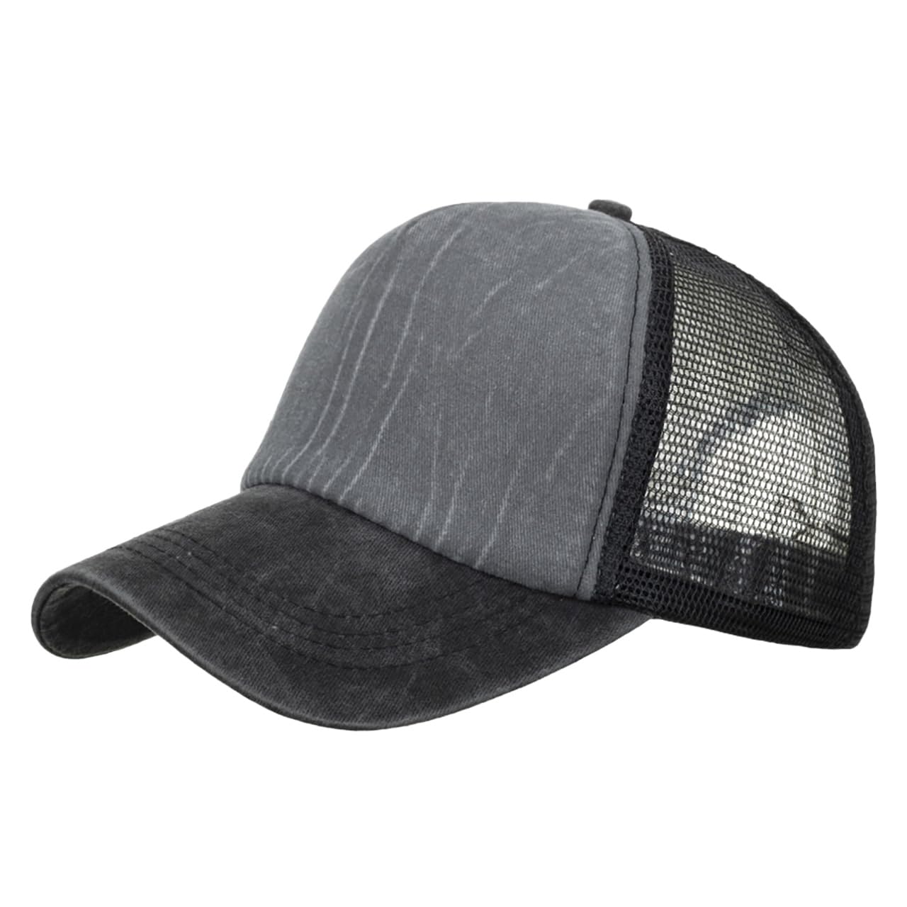 

Mesh CZ988 [White Fang] Cap, Plain, Design, Hat, Outdoor, Casual, Men s, Women s, (Gray) сірий колір