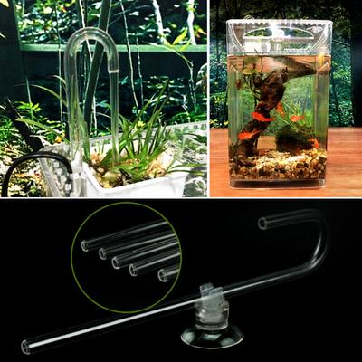 Aquarium-Luftschlauch, transparente Acryl-Verbindungsstücke, U-Form, für Fische im Tank, Luftschlauch, transparentes Kunststoffrohr, verschiedene Größen
