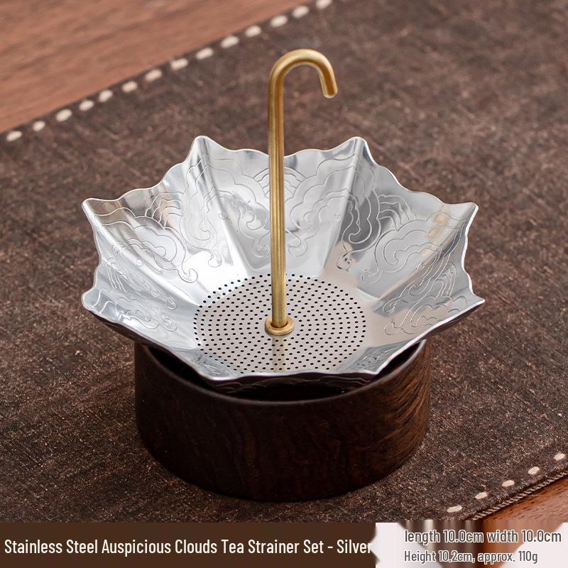 304 Stainless Steel Kung Fu Tea Strainer & Creative Infuser Set.
