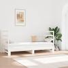 Bed - Sliding Bed - Solid Pine Wood - White - 2 X 90x190 Cm (slatted Base)