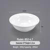 Bol Simple Blanc en Mélamine pour Riz et Soupe