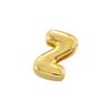 Gold Plated Brass Eco-Friendly Plating A-Z Initial Letter Beads, Cute DIY Jewelry Making Accessories Beads:VZ442