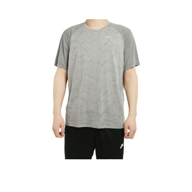Nike Colorblock Casual Sports Short Sleeve T-Shirt Men Tops Grey AT3928-056