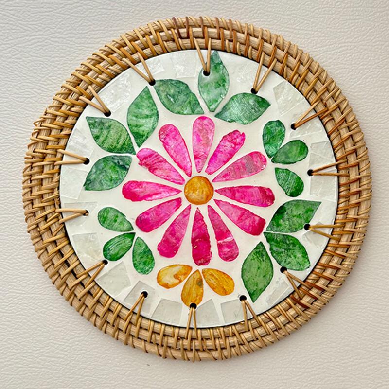 

Pabei Woven Round Heat-Resistant Placemat Set (10-Pack)