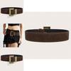 Style Rivet Leather Belt With Alloy Pin Buckle For Casual Outfits And Street Fashion