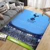 Tottenham Hotspur Flannel Printed Carpet, Home Sofa Decoration for Living Room & Bedroom, Non‑Slip Play Flannel Floor Mat for Game Room