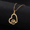 Heart Soccer Pendant Stainless Steel Necklace Men Women Link Chain Jewelry On The Neck Sport Pendants Birthday Gifts 2026 Trend