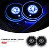 MBLH7 Car Colorful Water Coaster Auto Luminous Cup Holder Anti-Slip Mat For Kamiq Rapid Fabia Octavia Yeti Superb Citigo RS