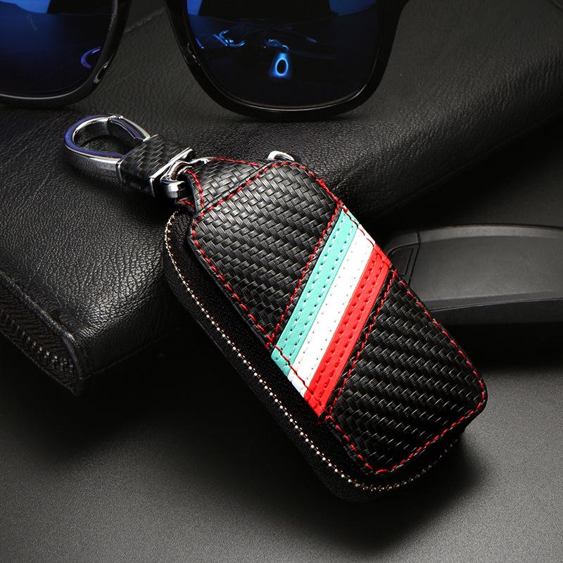 

Чехол для ключей из углеродного волокна с логотипами BMW, VW, Mercedes-Benz, Hyundai и Honda Buick белый/зелёный