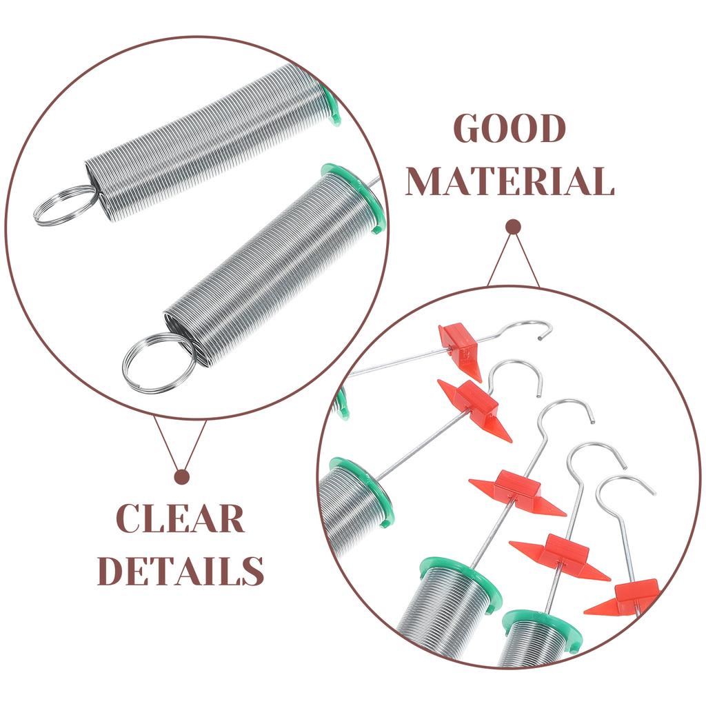 5Pcs Spiral Springs Set for Physics Experiments Hooke's Law Teaching Equipment Science Students Learning Tools
