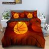 Conjunto de Cama 3D de Basquete Para Menino Amante de Basquete Quarto Capa de Edredom Capas de Colcha Tamanho Twin King Poliéster Capa de Colcha