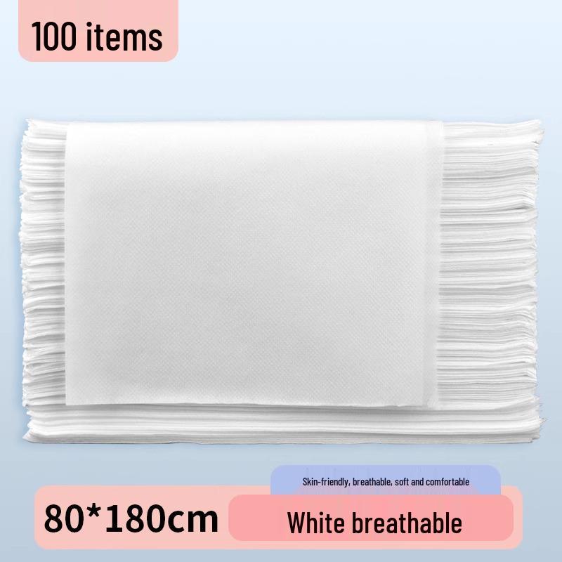 Thickened Non-Woven Disposable Bed Sheets - Breathable, Waterproof & Oil-Proof for Beauty Salons & Massage Tables