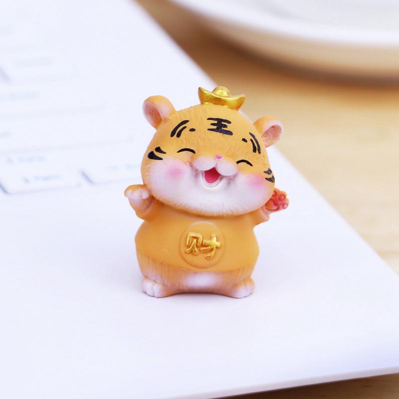Adorable Mini Tiger Desktop Ornament & Car Interior Decoration