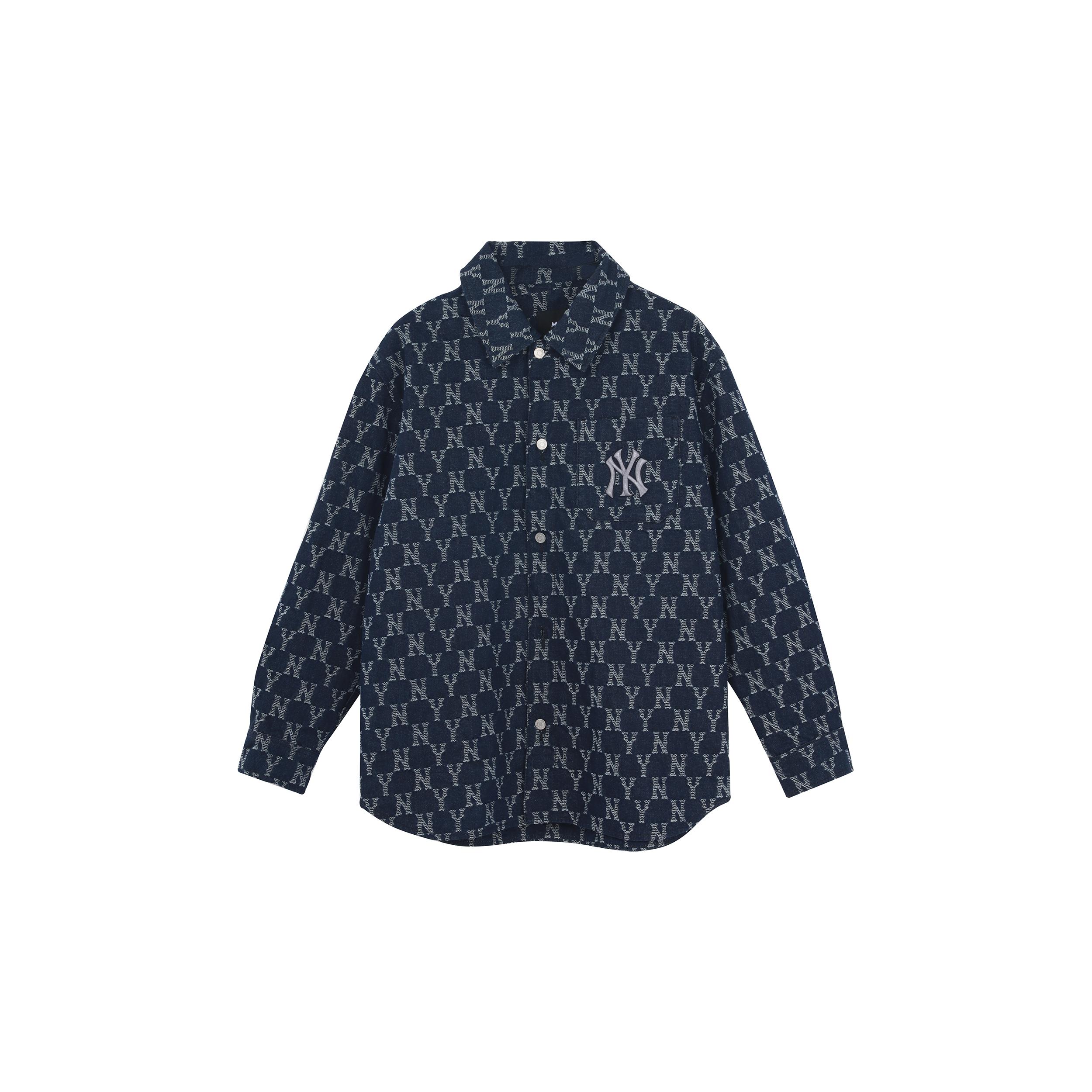 

New MLB New York Yankees FW22 Denim Jacket Unisex Blue 3ADRM0224-50NYD XS