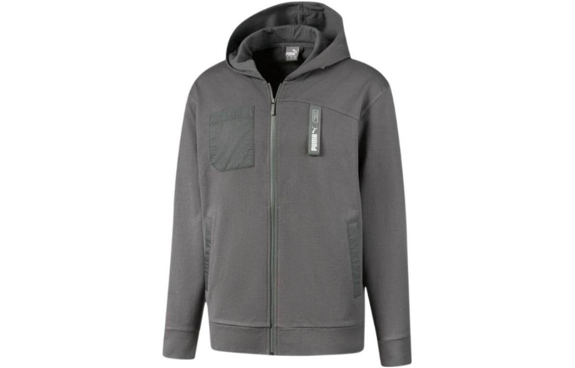 PUMA NU TILITY Sweatshirt Men s Lime Gray 582699-44 M