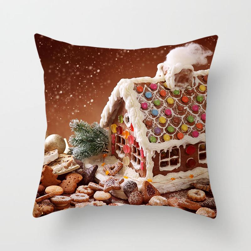 Weihnachts-Kissenbezüge für Zuhause, weihnachtlich bedruckte Bett-Heimdekorations-Kissenbezüge, weihnachtliche dekorative Kissenbezüge