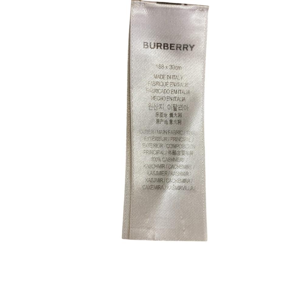 BURBERRY 8024470 Reversible Check logo cashmere Scarf multicolor cashmere Women Used