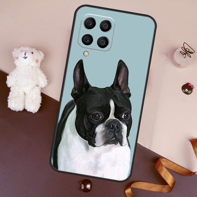 Boston Terrier Dog Case For Samsung Galaxy M32 M52 M14 M54 M13 M33 M53 M56 M36 M16 M31 M11 M12 M35 M55 M15 M06
