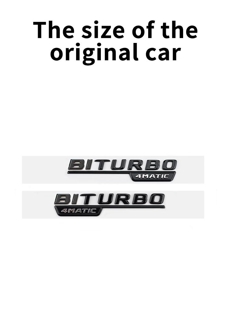 Suitable for Mercedes Benz rear letter sticker W213 C238 w214 E43 E53 E63S E200d E260 E300 E350e E450d 4MATIC V8BITURBO GloosyBK HJS2
