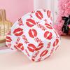 New fashionable heart-shaped printed double-sided bucket hat kiss pattern trendy sunshade sun hat sunscreen basin hat