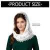 Lace Trimmed Sheer Nylon Scarf Delicate Hair Scarf Comfortable Neckwear Elegant Sheer Scarf Accessory for Daily Use