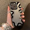 New English Black Pattern Is Suitable for Iphone17 Mobile Phone Case Apple 15promax/14 Foreign Trade 13pro16