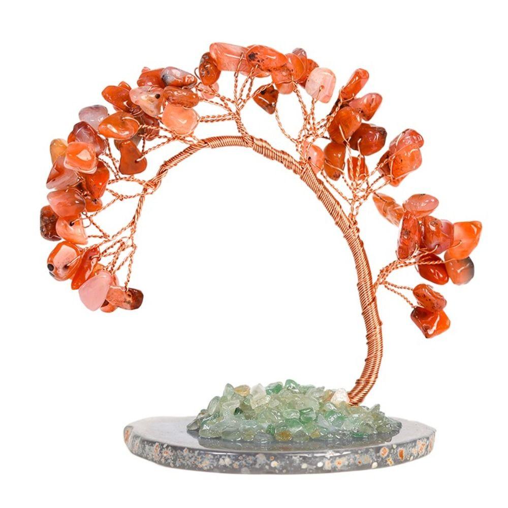 Simple Natural Natural Crystal Tree Crystal Craft Tree Design Mini Tree Model Handicrafts Crystal Wishing Tree Ornaments Office