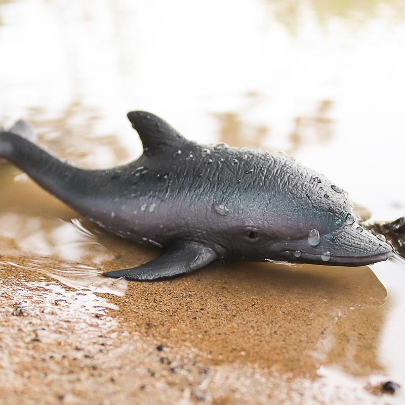 Oenux Sea Life Animals Soft Shark Whale Dolphin Squid Pufferfish Crab Model Action Figures Anti Stress Relief Toy Kids Gift