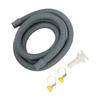 Marine Bilge Pump Installation Kit with Hose Clamps Thru Hull Fitting for Boats Yachts RVs Gray