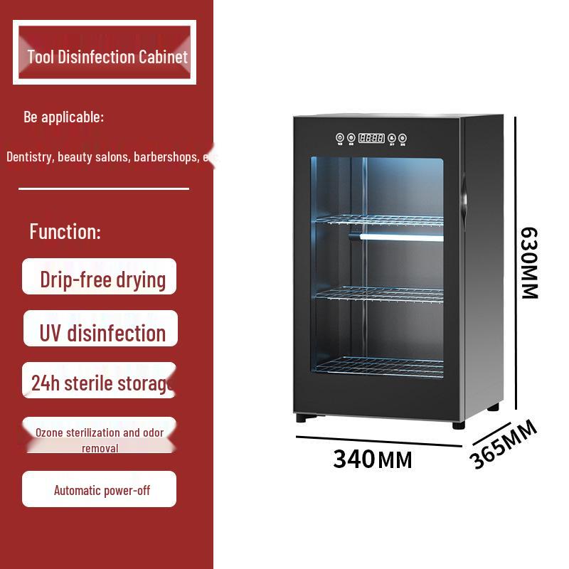Beauty Salon UV Disinfection Cabinet for Nail and Tattoo Tools with Drying Function