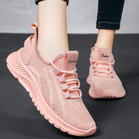 Women's Shoes Are Fashionable, Lightweight, and Casual Sports Shoes with Breathable Mesh and Soft Soles for Running