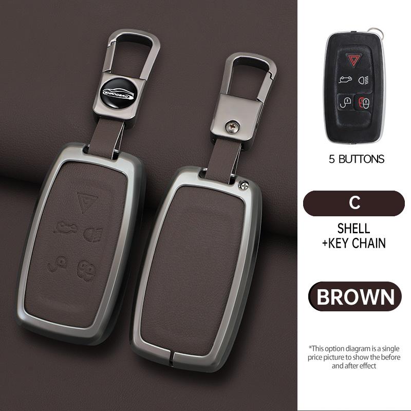 Interior Mouldings Car Key Case Cover For Land Rover Sport Freelander Discovery 4 Range Rover Sport LR4 2010 - 2012 Zinc Alloy L