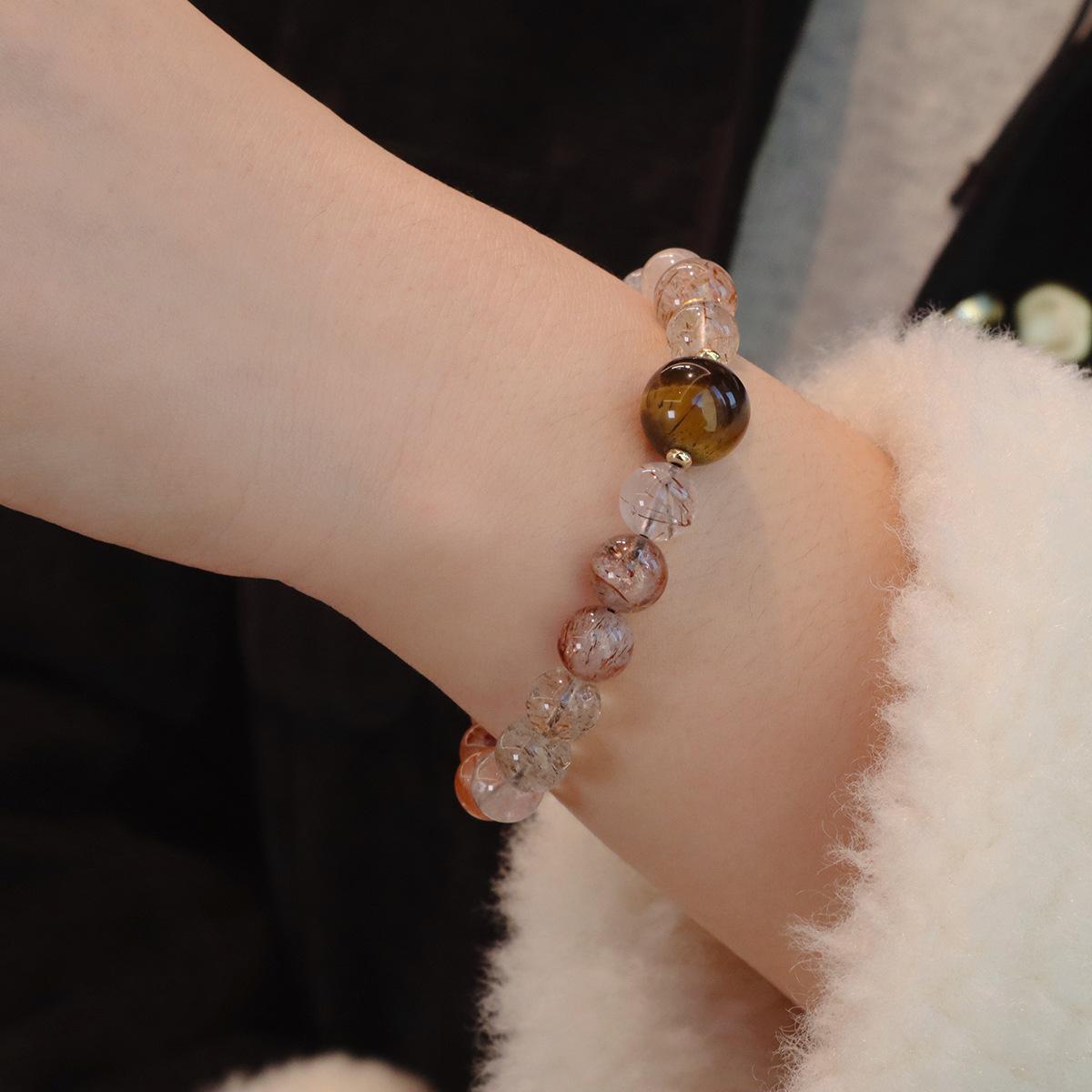

Natural crystal bracelet, amethyst bracelet. Bangles Women Fashion Jewelry accessories Gift
