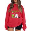 Women's Fashion Long-Sleeve Pullover Sweatshirt With Fun Christmas  Print