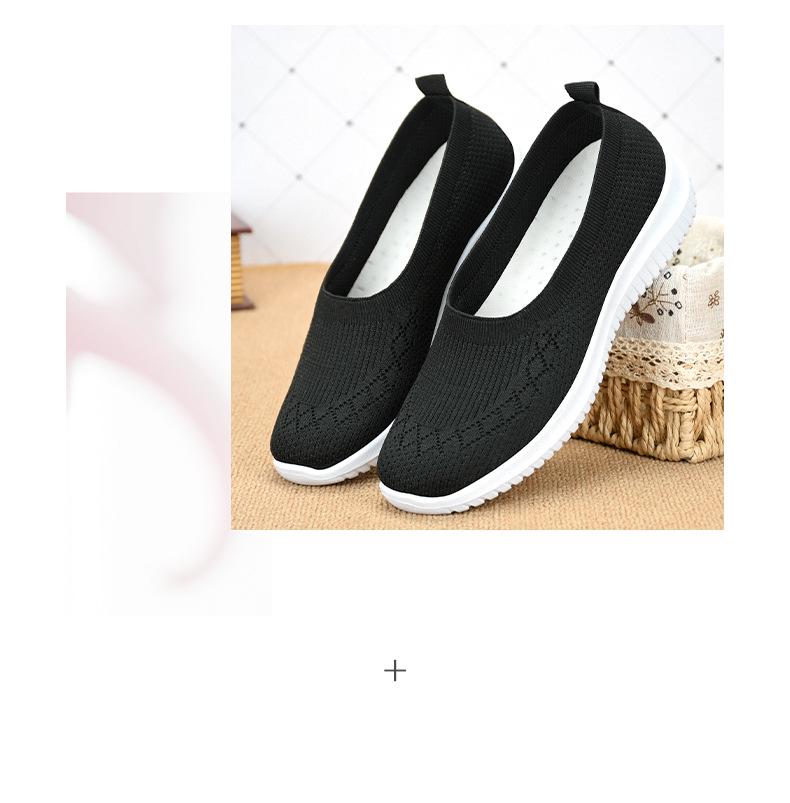 Women's 2025 New Breathable Woven Casual Shoes - Soft Sole, Large Size, Cross-Border Style