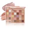NovoUnow 25-Farben Lidschattenpalette - Beliebte Rosa-Braune Töne, Matt & Glitzernd, Stark Pigmentiert, Niedlich, Perfekt für den Täglichen Gebrauch, Pendeln und