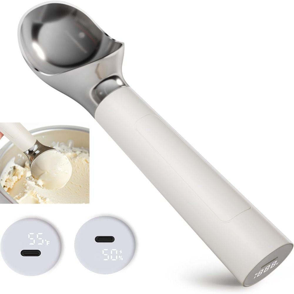 

Rapid Heating Self Warming Spoon Rechargeable Electric Preheat Scooper for Hard Ice Cream