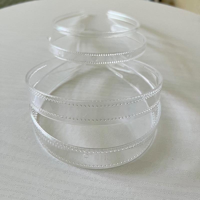1 ks 8 mm / 12 mm / 20 mm / 25 mm průhledné plastové čelenky se zuby Jednoduché průhledné čelenky pro DIY dámské vlasové doplňky Vlasové obruče