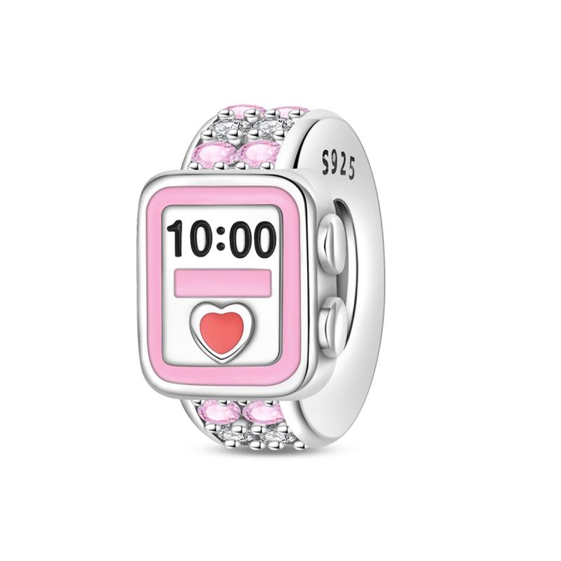 Back To School Charm Beads Copper Schoolbag Sports Watch Learning Earphone Pendant For Bracelet Diy Charms Jewelry