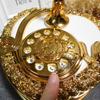 Light Luxury Dial Telephone Miniatures Old-fashioned Telephone Music Box Creative   Home Decor