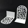 2Pcs Book Ends for Shelves Hollowed Bird Flower Metal Bookends Heavy Duty Book End Decorative Book Stoppers for Shelves