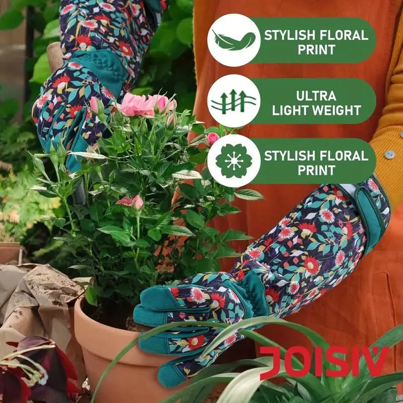 Heavy Duty Gardening Gloves With Leather Palm Spandex Back Puncture Resistant Abrasion Proof Outdoor Work